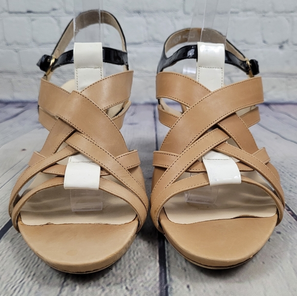 HOGL | strappy leather open toe heeled sandals - Picture 5 of 12